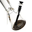 Phoenix Star - 13" Beaker - 9mm - Black & Gold - The Cave