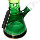 Phoenix Star - 10" Band Beaker - Green w/ Black & Gold - The Cave