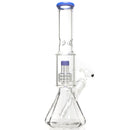 Shooters - 12" Diamond Base Beaker - Shower Head - Purple Accent - The Cave