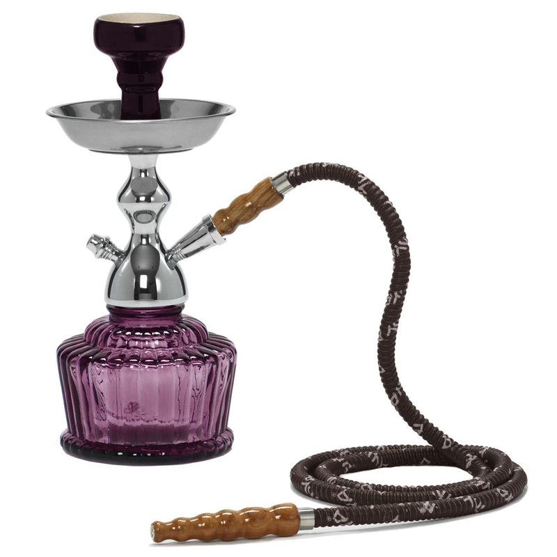 MYA - Premium Hookah - QT w/ Cage Basket - Purple - The Cave