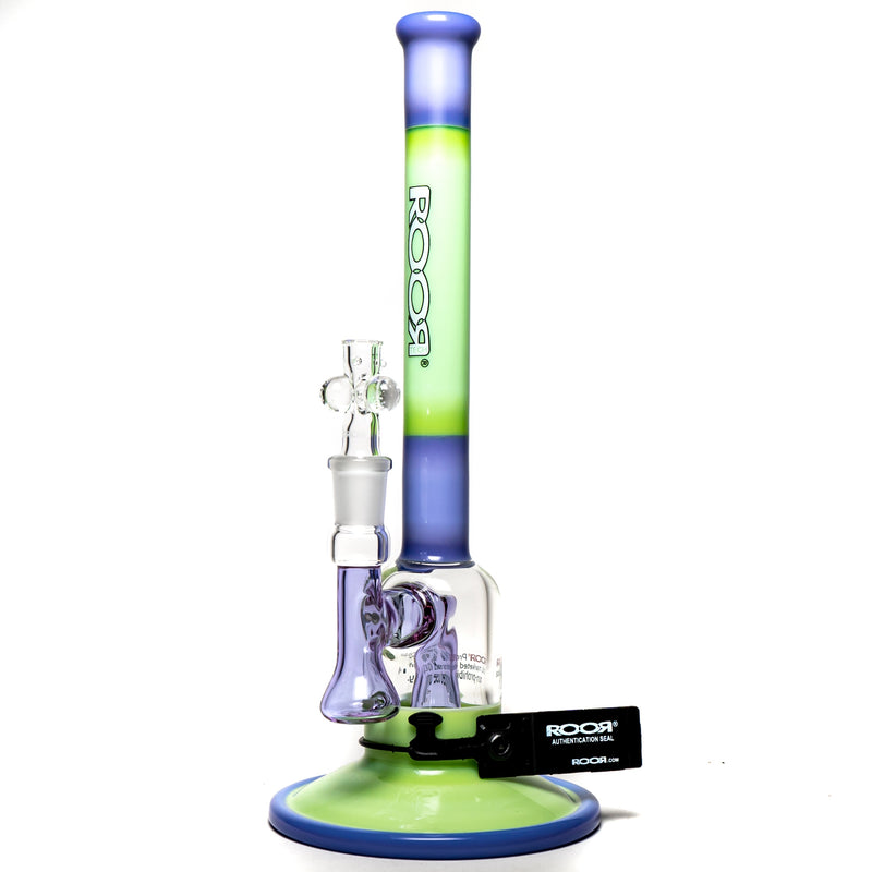 ROOR.US - Slugger Bubbler - Milky Purple & Green - White & Black Label - The Cave