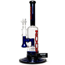 ROOR.US - Fixed Single Chamber Bubbler - Barrel Perc - Cobalt & Black - The Cave