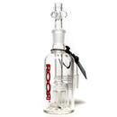 ROOR - 18mm Barrel Ashcatcher w/ Slide - 90° - Red & Black - The Cave