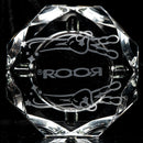 ROOR.US - Glass Crystal Cut Ashtray - ROOR Strain - Alien OG - The Cave