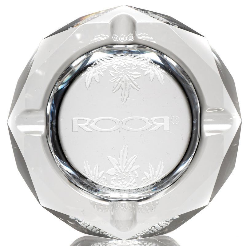 ROOR.US - Glass Crystal Cut Ashtray - ROOR Strain - Pineapple Express - The Cave