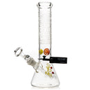 ROOR.US - 12" Custom Sandblasted Beaker w/ Color Pinch - Hieroglyphs - The Cave