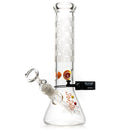 ROOR.US - 12" Custom Sandblasted Beaker w/ Color Pinch - 50x5 - Checkered - The Cave