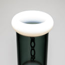 ROOR - 21" Inline Tube w/ Barrel Perc - Smokey Grey & White w/ Black & White Label - The Cave