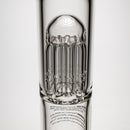 ROOR.US - 21" Inline Tube - 10 Arm Tree Perc - Blue & Green - White Label - The Cave