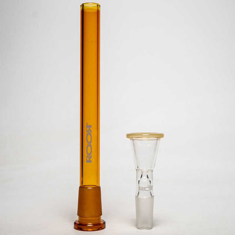 ROOR.US - 18" Beaker - 50x5 - Milky Tangie - Rasta Label (No Outline) - The Cave