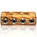 ROOR - Small 4 Hole Slide Holder - 14mm - Dark Wood - The Cave