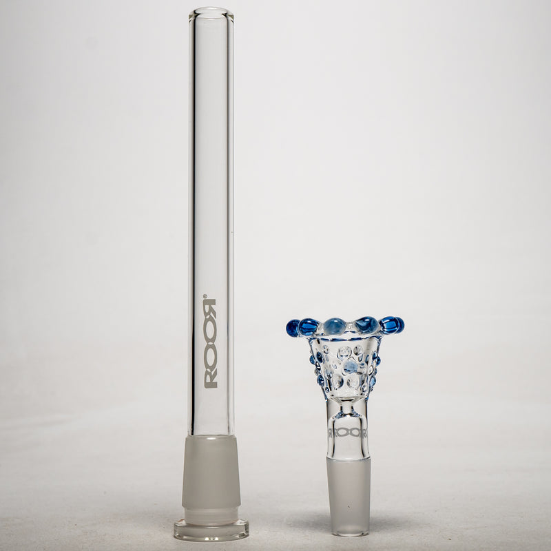 ROOR.US - 18" Custom Beaker - 45x5  - Blue Raindrop - Platinum Label - The Cave