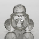 ROOR - 14” Fixed Beaker w/ Barrel Perc - 50x5 - Black & White - The Cave