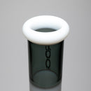 ROOR - 18” Fixed Beaker w/ 10-Arm Tree Perc - Smokey Grey - White Label - The Cave