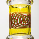 ROOR.US x Chase Adams - 18" Worked Beaker - 50x5 - Lemon Drop w/ Rasta Label - The Cave