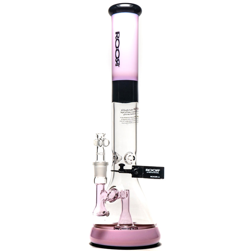 ROOR.US - 18” Fixed Beaker - 50x5 - Pink & Black - Black Label - The Cave