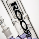 ROOR.US - Fixed Double Chamber Bubbler - Barrel Perc - Purple & Pink - The Cave