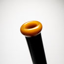 ROOR.US - Fixed Double Chamber Bubbler - Barrel Perc - Black & Tangie - The Cave