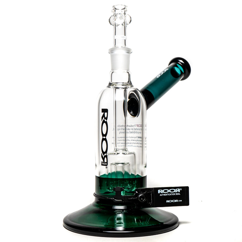 ROOR.US - Fixed Bubbler - Barrel Perc - Jade & Black - Black Label - The Cave