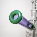 ROOR.US - Fixed Bubbler - Barrel Perc - Purple & Mint - Black & White Label - The Cave