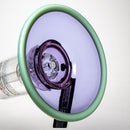 ROOR.US - Fixed Bubbler - Barrel Perc - Purple & Mint - Black & White Label - The Cave