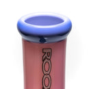 ROOR.US - 99 Series - 18” Fixed Beaker w/ Barrel Perc - Pink & Purple - White & Black Label - The Cave