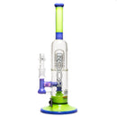 ROOR - 99 Series - 14" Fixed 10 Bubbler - Milky Purple & Slime - White & Black Label - The Cave