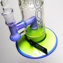 ROOR - 99 Series - 14" Fixed 10 Bubbler - Milky Purple & Slime - White & Black Label - The Cave