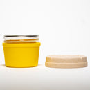 Re:Stash - Yellow Jar w/ White Lid - 4oz - The Cave