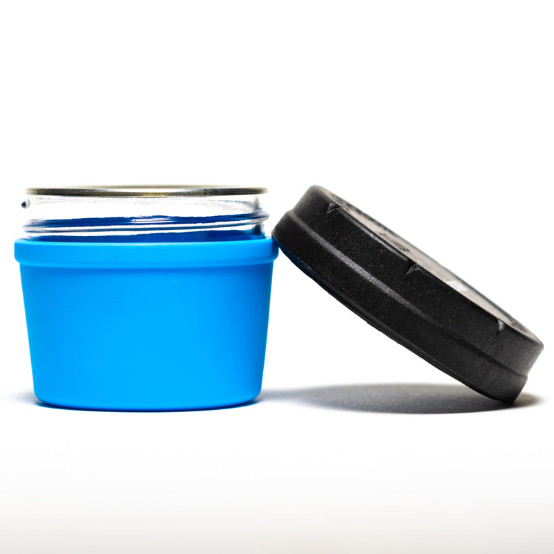 Re:Stash - Blue Jar w/ Black Lid - 4oz - The Cave