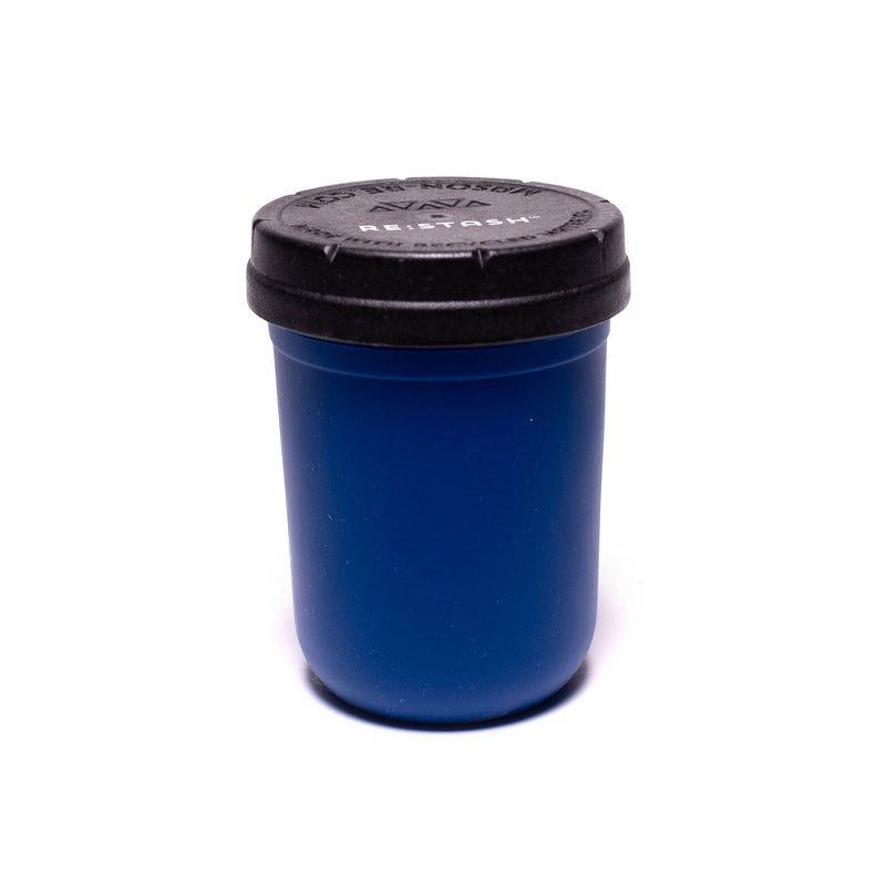 Re:Stash - Dark Blue Jar w/ Black Lid - 8oz - The Cave