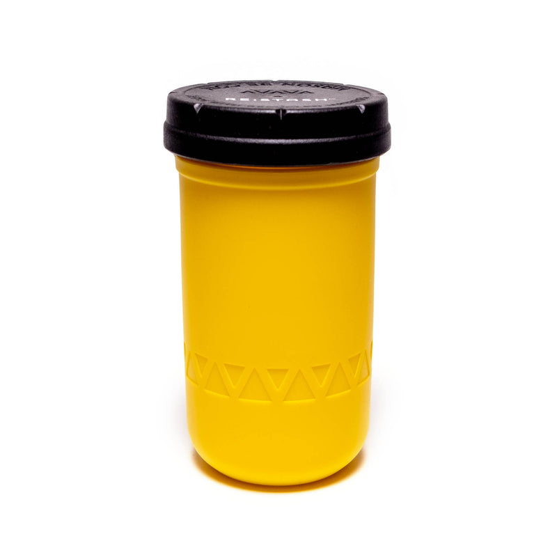 Re:Stash - Yellow Jar w/ Black Lid - 12oz - The Cave