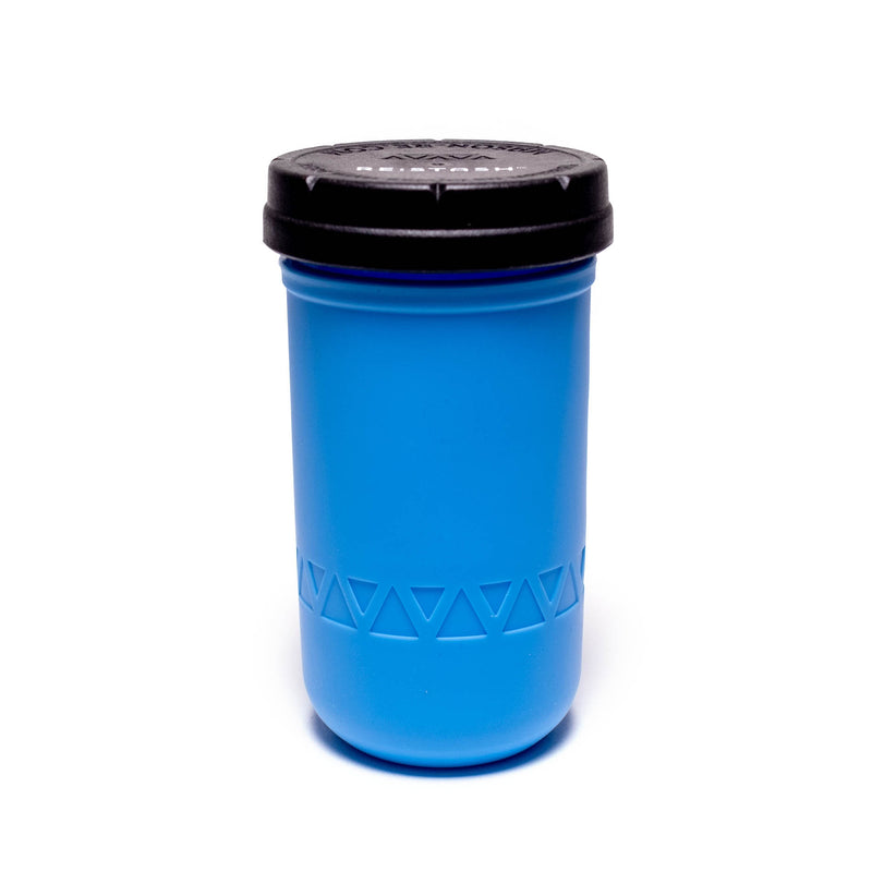 Re:Stash - Blue Jar w/ Black Lid - 12oz - The Cave