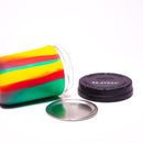 Re:Stash - Rasta Tie Dye Jar w/ Black Lid - 8oz - The Cave
