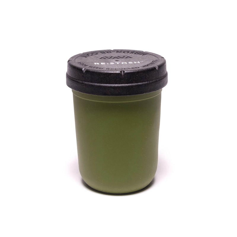 Re:Stash - Cedar Green Jar w/ Black Lid - 8oz - The Cave