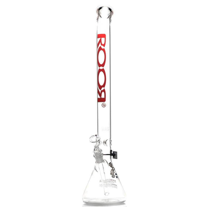 ROOR.US - 99 Series - 22" Bent Neck Beaker - 45x5 - Red & White - The Cave