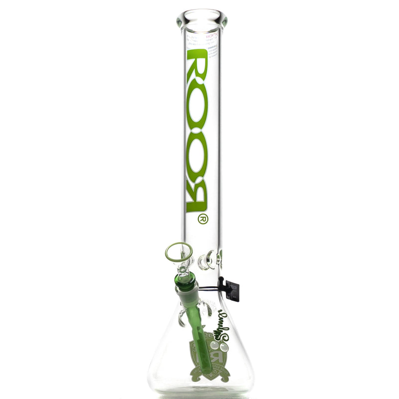 ROOR.US - 99 Series - Intro Collector Series - 18" Beaker - 50x5 - Green & White - The Cave