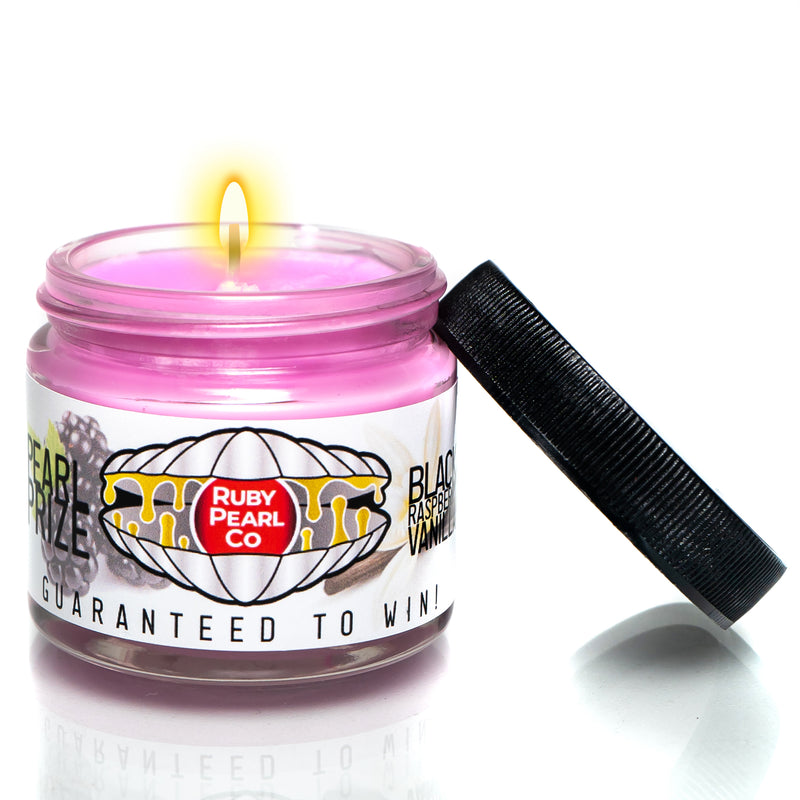 Ruby Pearl Co x The Cave - Pearl Prize Candle - Black Raspberry Vanilla - 1oz - The Cave