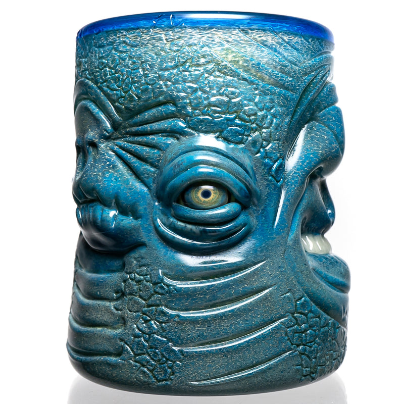 Salt - Faces Cup - Peacock Chameleon w/ Brilliant Blue - The Cave