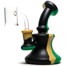 Shooters - 5" Silicone Bubbler w/ Quartz Banger - Camo - The Cave