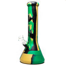 Shooters -12" Silicone Beaker - 3 Piece w/ Glass Stem - Camo - The Cave