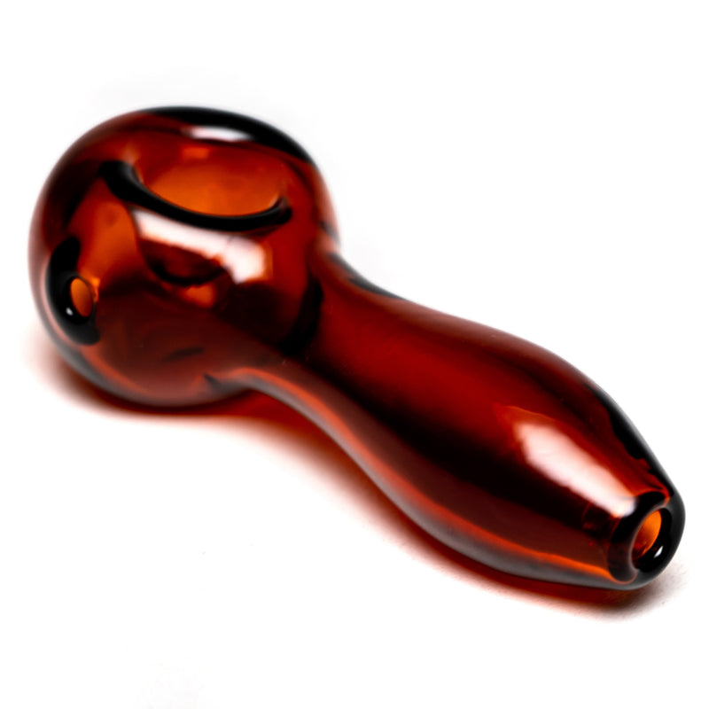 Shooters - 4" Spoon Pipe - Dark Amber - The Cave