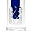 Shooters - Double Slitted Bubbler - Blue Accents - The Cave