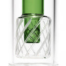 Shooters - Double Slitted Bubbler - Green Accents - The Cave
