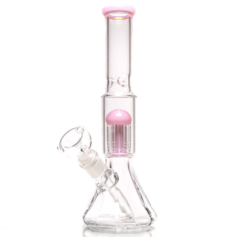 Shooters - 12" Diamond Base Beaker - Tree Perc - Pink - The Cave