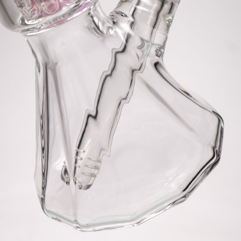 Shooters - 12" Diamond Base Beaker - Tree Perc - Pink - The Cave