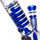 Phoenix Star - 10" Fixed Glycerin Beaker - Blue - The Cave