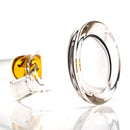 Shooters - 18" Band Beaker - 7mm - Amber - The Cave