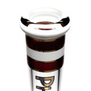 Phoenix Star - 18" Triple Band Beaker - 7mm - Red & White Accents - The Cave
