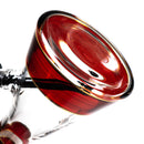 Phoenix Star - 18" Triple Band Beaker - 7mm - Red & White Accents - The Cave